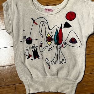 Joan Miró inspired knit top